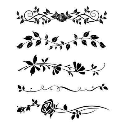 Stamperia Thick Stencil Bordure Rose